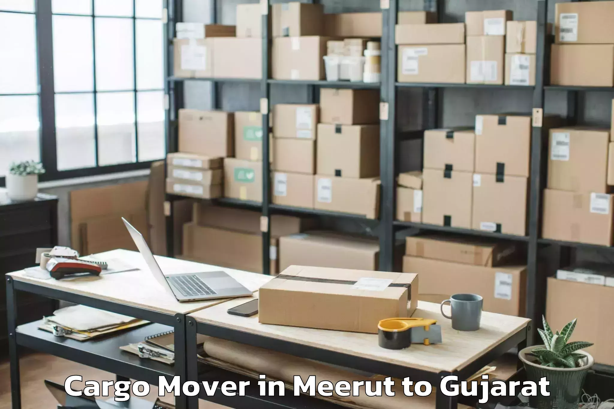 Affordable Meerut to Junagadh Cargo Mover